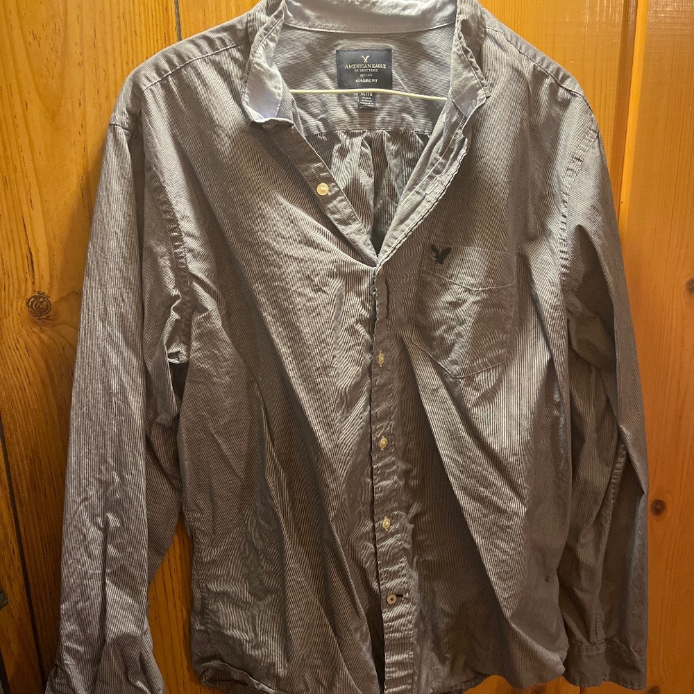 Long sleeve stripped button down